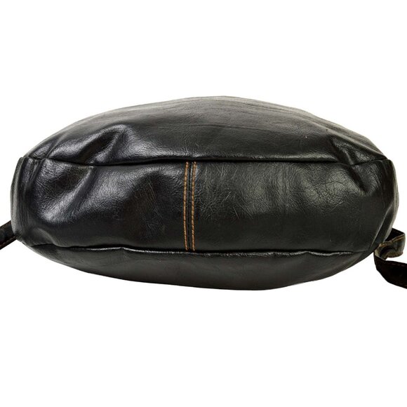 LEVI'S BLACK VINYL SHOULDER BAG PURSE - Picture 12 of 13